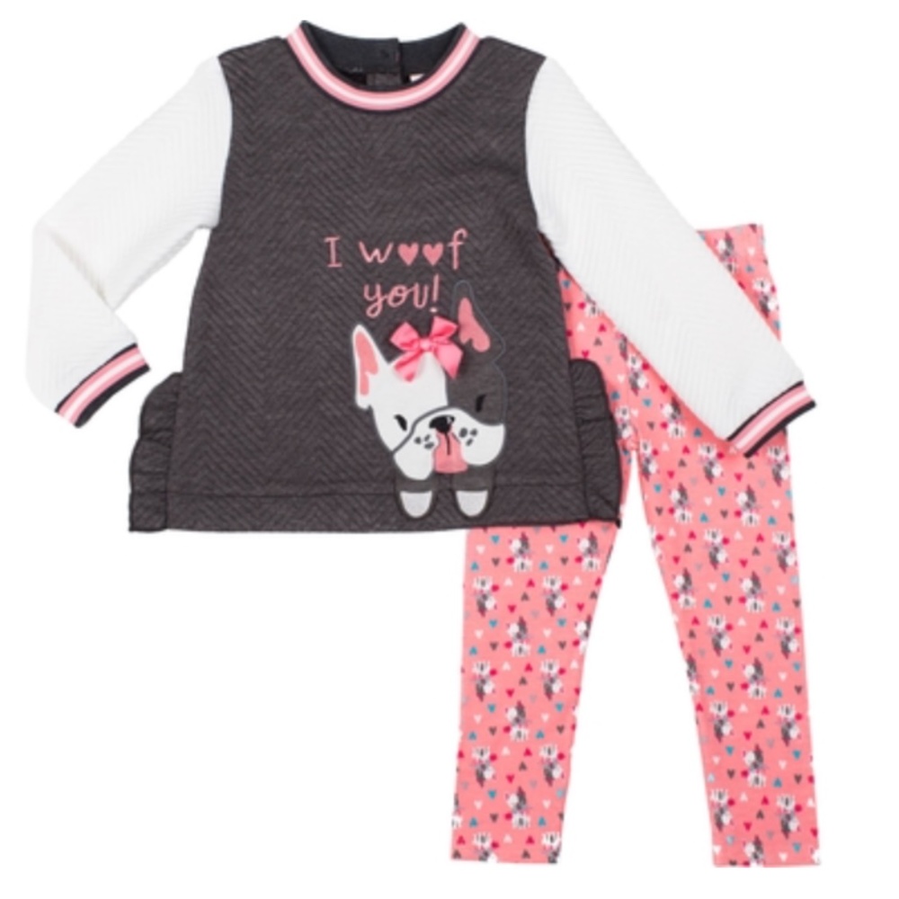 Pretty Little Lass Quilted Shirt and Leggings Set